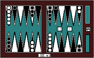 Gameplay of Backgammon (1983)