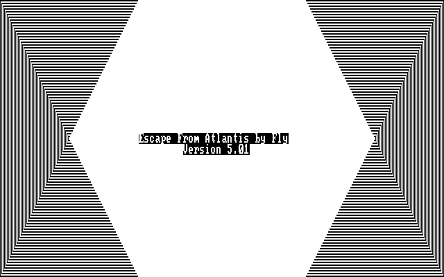 Title screen of Escape from Atlantis