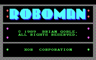 Title screen of Roboman