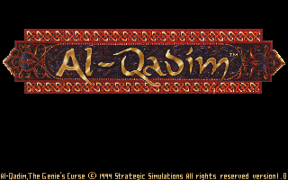 Title screen of Al-Qadim: The Genie's Curse