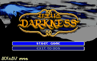 Title screen of Darkness