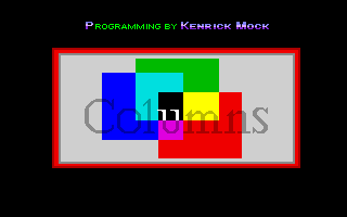 Title screen of Columns PC
