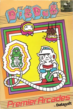 Box front of Dig Dug, United States