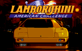 Title screen of Lamborghini: American Challenge