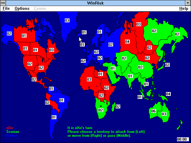 Gameplay of WinRisk