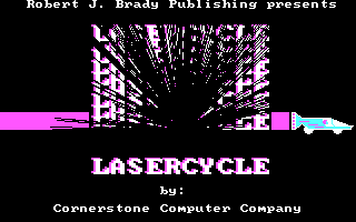 Title screen of Laser Cycle