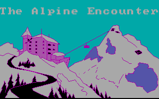 Title screen of The Alpine Encounter