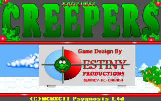 Title screen of Creepers Christmas