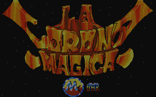 Title screen of La Corona Mágica