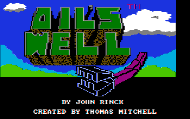 Title screen of Oil's Well (1984)