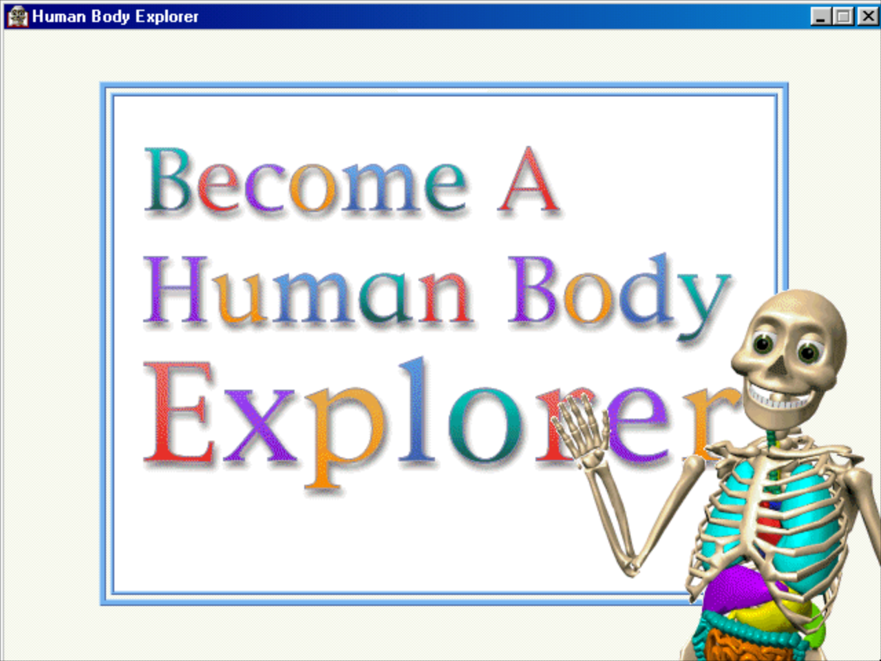 Title screen of My Amazing Human Body