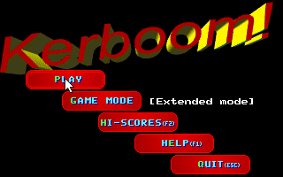 Title screen of Kerboom!
