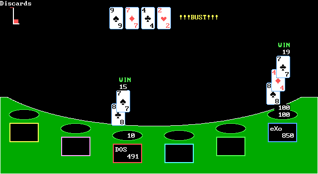Gameplay of Championship Blackjack