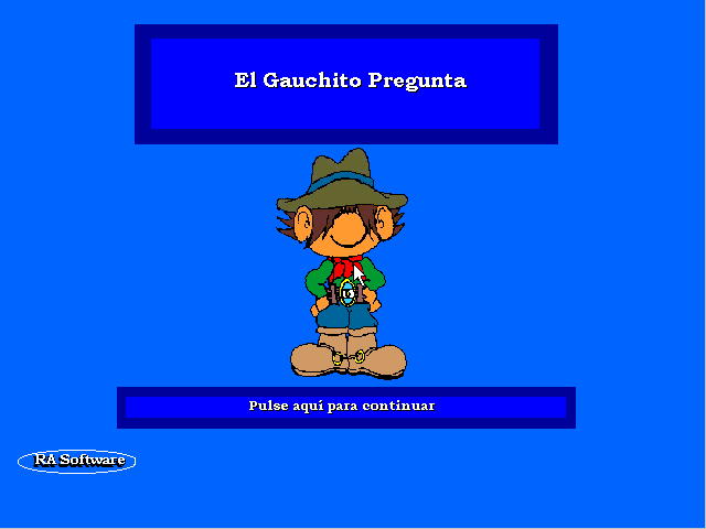 Title screen of Gauchito Pregunta