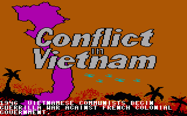 Title screen of Conflict in Vietnam