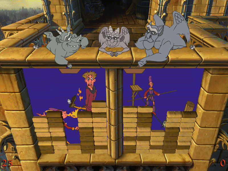 Gameplay of Disney's The Hunchback of Notre Dame: 5 Topsy Turvy Games