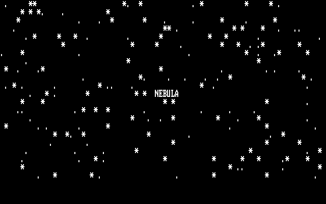 Title screen of Nebula