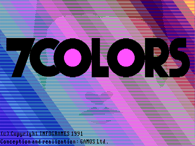 Title screen of 7 Colors