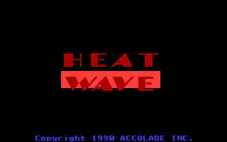 Title screen of Heat Wave: Offshore Superboat Racing