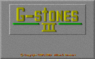Title screen of G-stones III