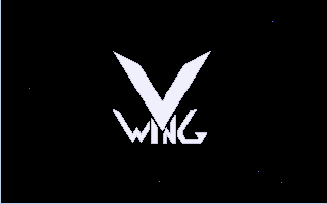 Title screen of V-Wing