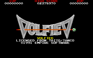 Title screen of Volfied