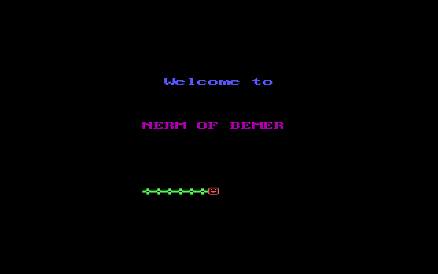 Title screen of Nerm of Bemer