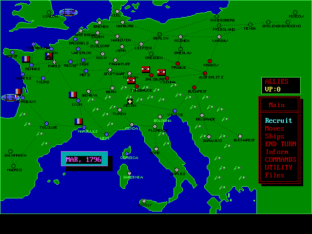 Gameplay of Wars of Napoleon Strategy Game
