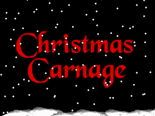 Title screen of Xmas Carnage