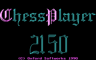 Title screen of Chess Player 2150