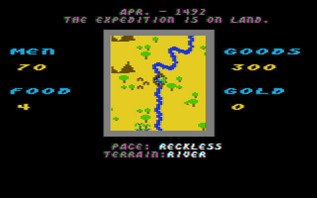 Gameplay of The Seven Cities of Gold