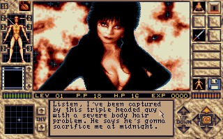 Gameplay of Elvira II: The Jaws of Cerberus