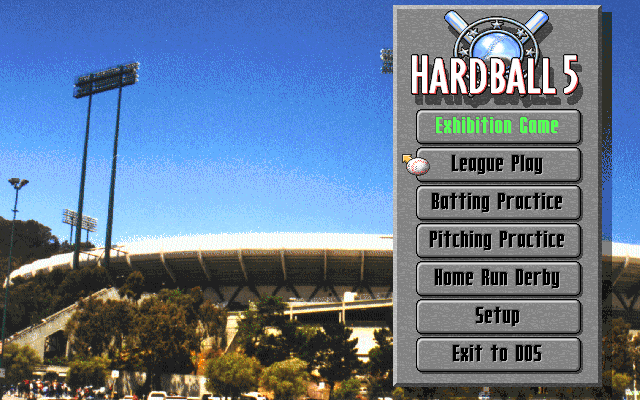 Title screen of HardBall 5