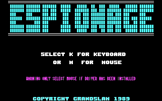 Title screen of Espionage