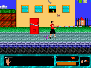 Gameplay of The Skateboard Kid
