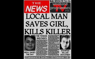 Title screen of Psycho Killer