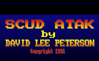 Title screen of Scud Atak
