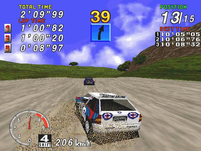 Gameplay of Sega Rally Championship