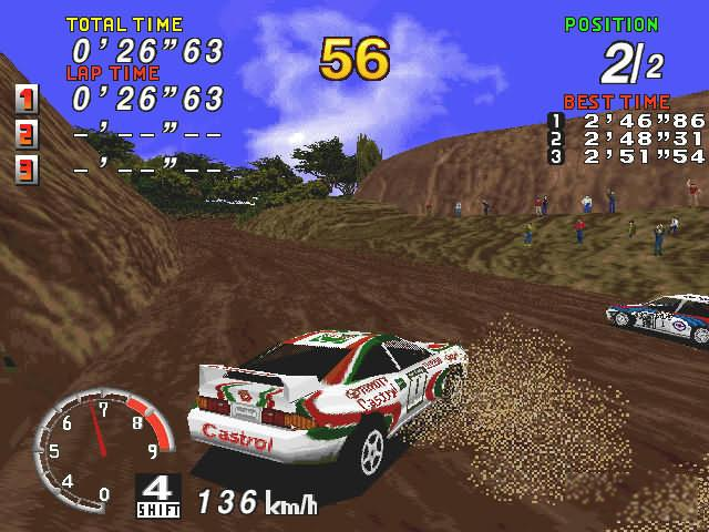Gameplay of Sega Rally Championship