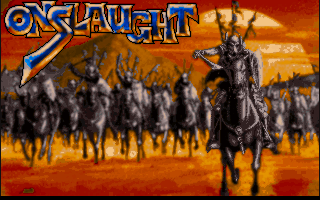 Title screen of Onslaught
