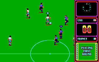 Gameplay of Rick Davis's World Trophy Soccer