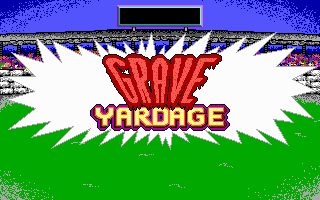 Title screen of Grave Yardage
