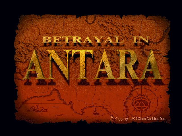 Title screen of Betrayal in Antara