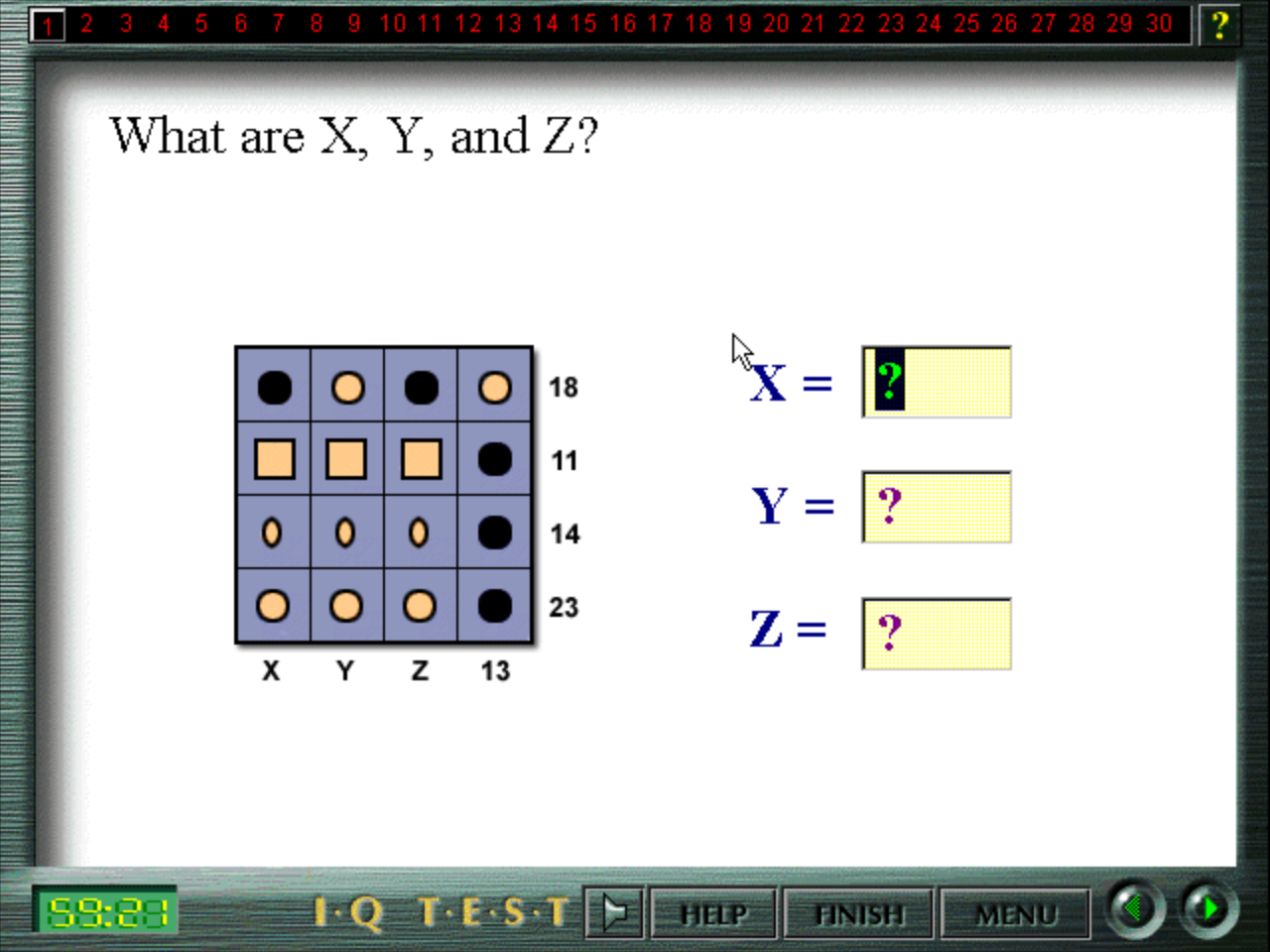 Gameplay of The Ultimate IQ Test