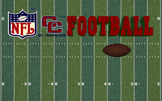 Title screen of NFL Coaches Club Football