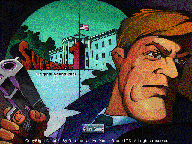 Title screen of Super Spy