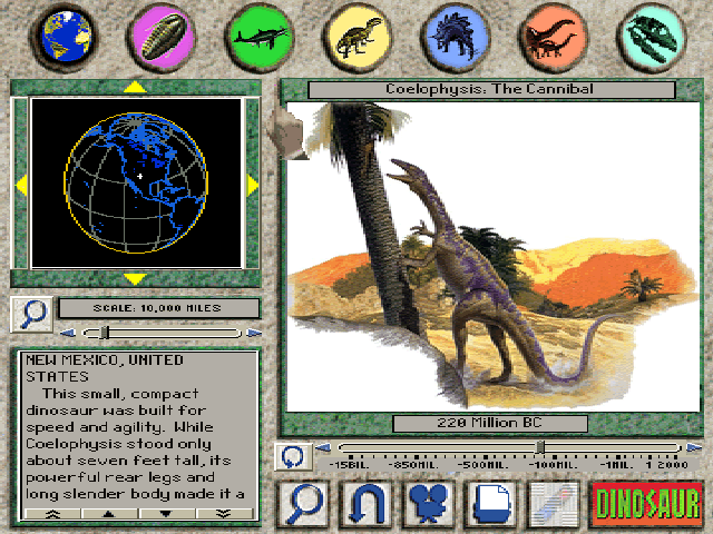 Gameplay of 3-D Dinosaur Adventure