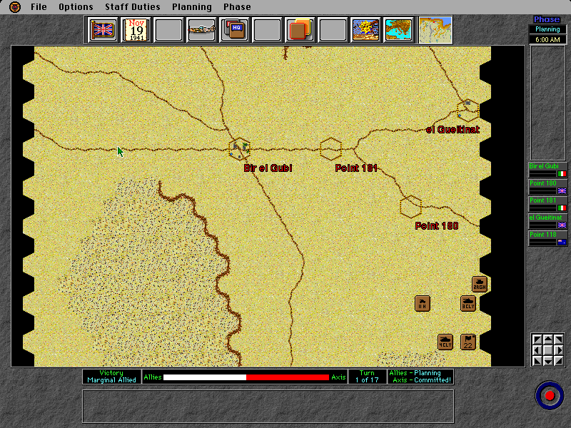 Gameplay of Operation Crusader
