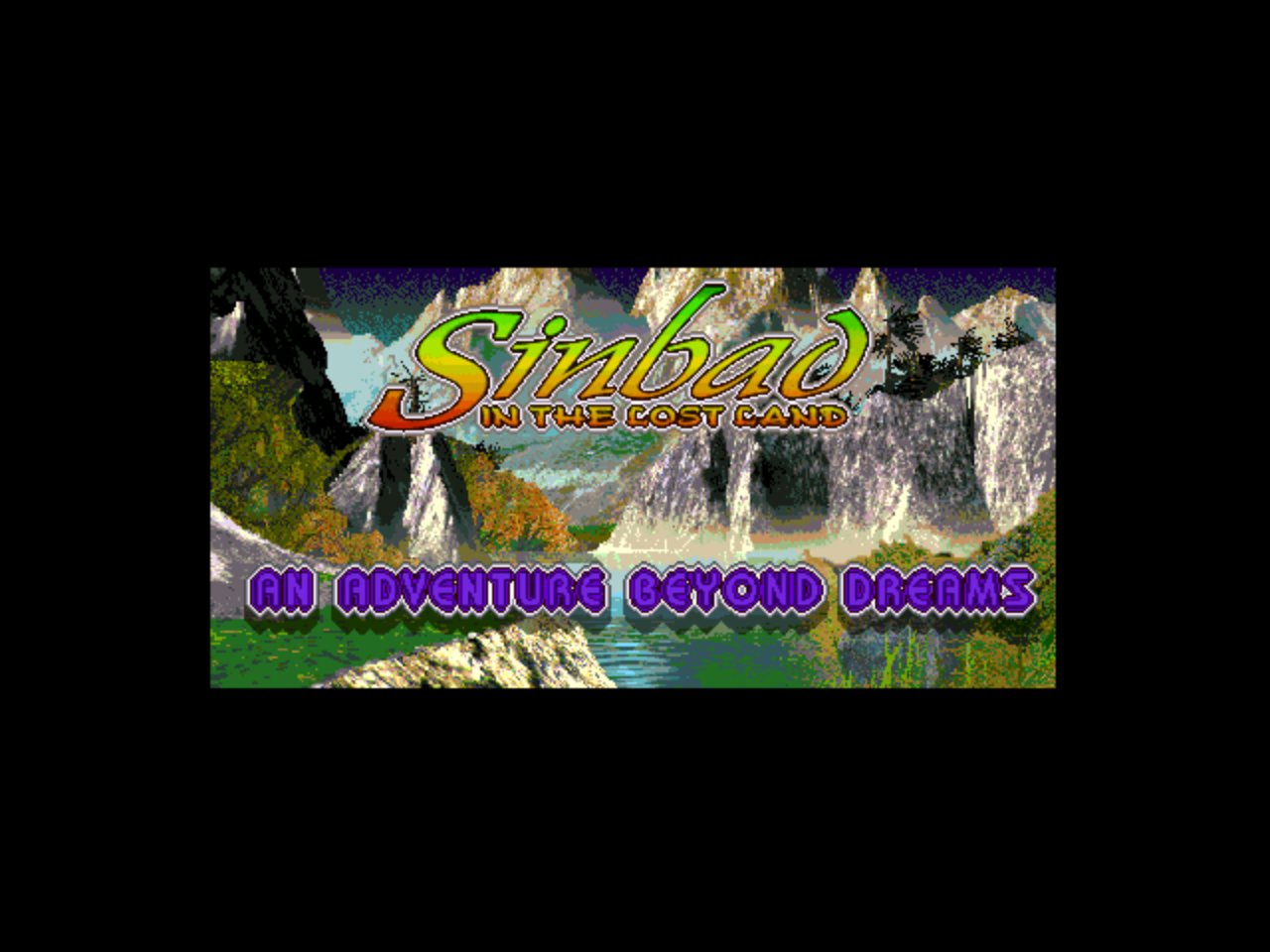 Title screen of Sinbad in the Lost Land