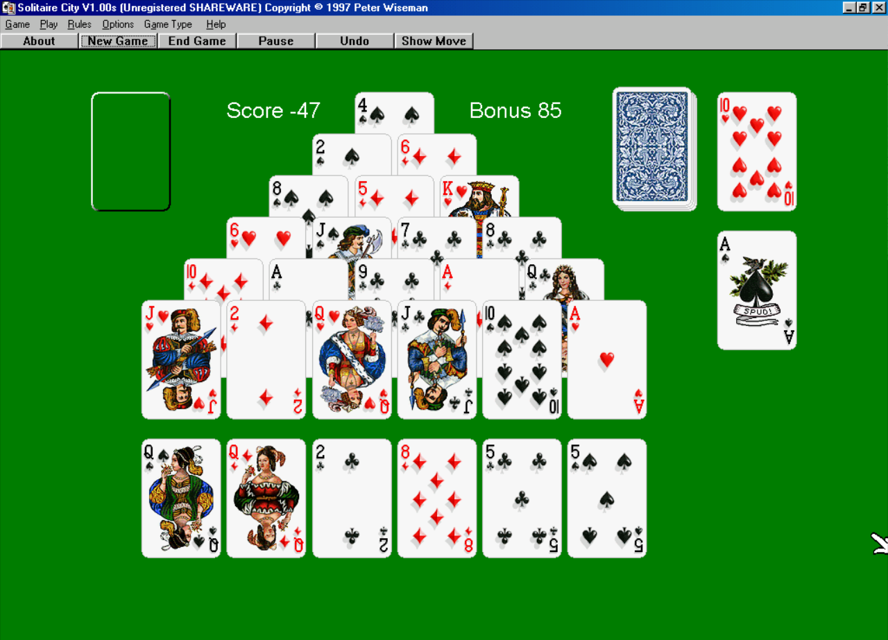 Gameplay of Solitaire City